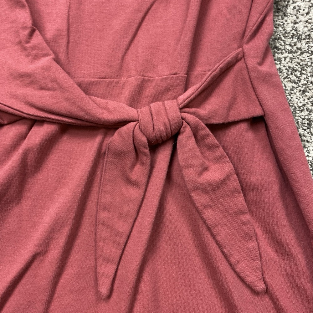 Nine West Dress Women 2xl‎ Tunic Shirt Tie Minimalist Ruffle Sleeveless Classic - Picture 2 of 8